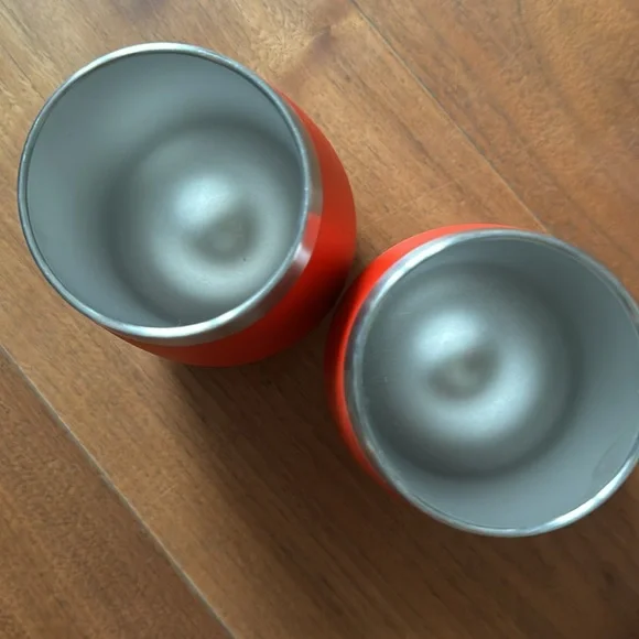 Yeti Rambler 10oz stainless steel travel wine tumbler / Rescue Red 2-pack - Picture 4 of 5